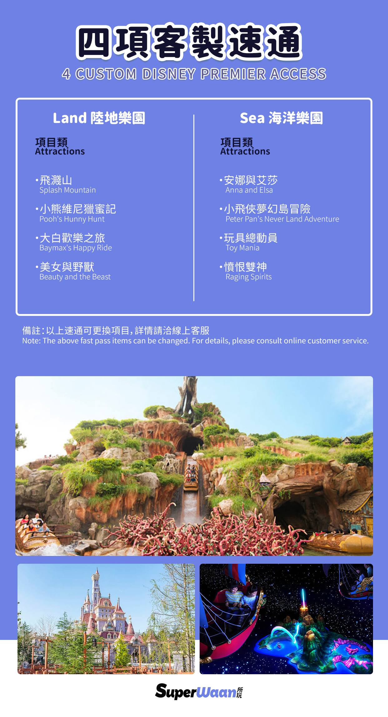 定制/四項快速通關